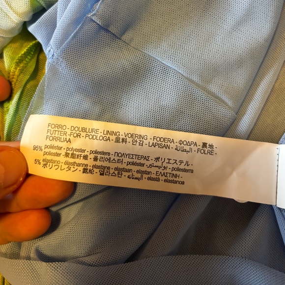 Zara blue and green pastel tulle pleated maxi dress made in Europe EUC - Picture 11 of 12